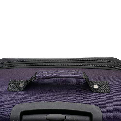 Aviron Bay Purple Suitcase with Spinner Wheels, 30-Inch