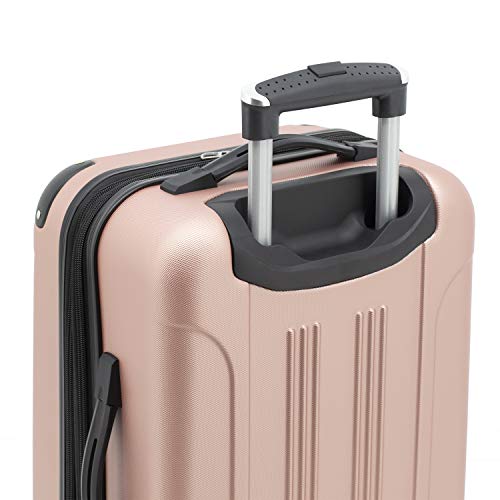 Chicago Rose Gold Hardside Spinner Luggage Set