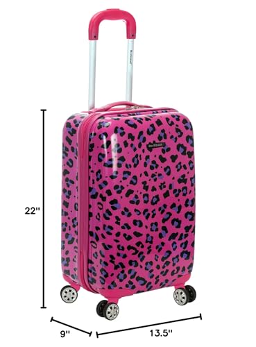Rockland Leopard Hardside Spinner Carry-On Luggage - 20