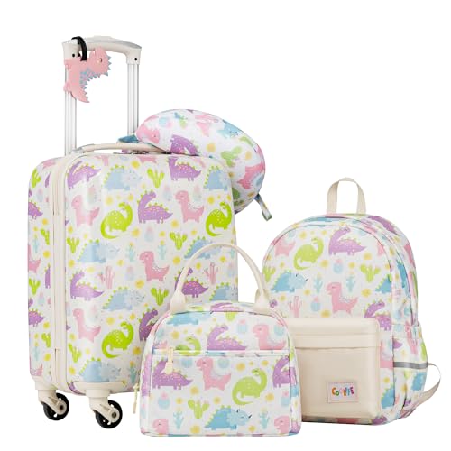 Kid's 5-Piece Suitcase Set with Hardside Spinner