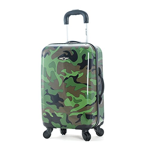 Rockland Camouflage Hardside Spinner Carry-On - 20-Inch