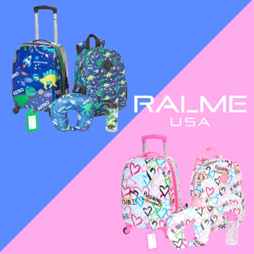 RALME Girls’ Suitcase Set with Backpack and Accessories