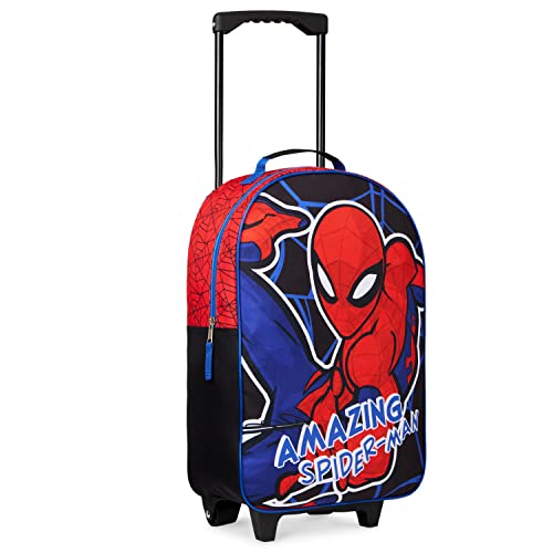 Marvel Boys Spiderman Suitcase with Wheels - Multicolor