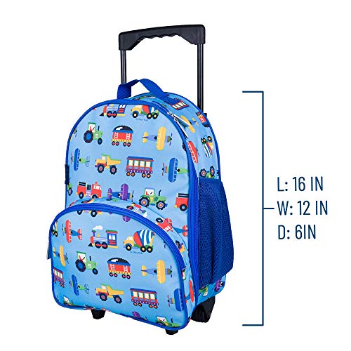 Wildkin Kids Rolling Luggage, Perfect Size for School