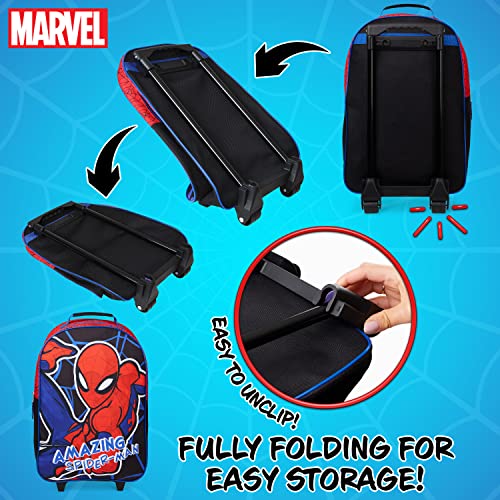 Marvel Boys Spiderman Suitcase with Wheels - Multicolor