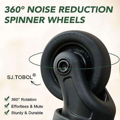 Cute Vintage Luggage Set with Spinner Wheels - 2 Piece