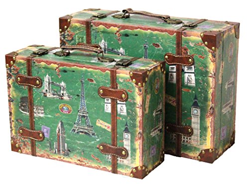 European Vintage Style Luggage Suitcase Set