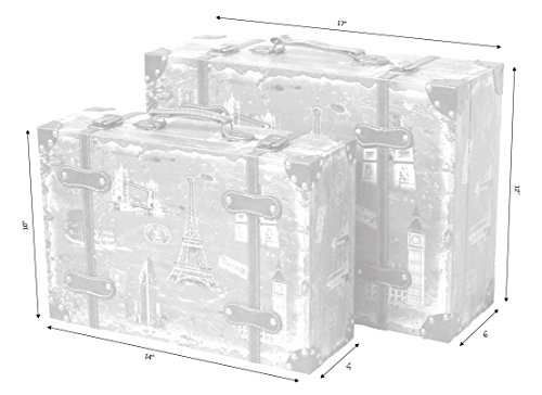 European Vintage Style Luggage Suitcase Set