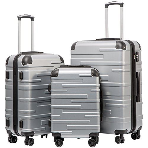 Coolife 3-Piece Expandable Suitcase Set (28" only)
