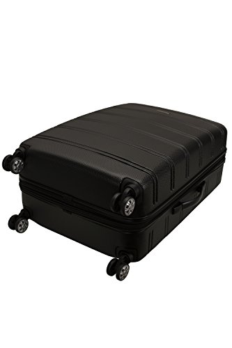 Rockland Melbourne Large Black Hardside Spinner Suitcase