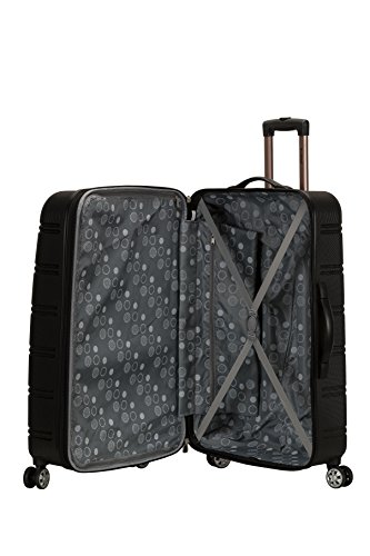 Rockland Melbourne Large Black Hardside Spinner Suitcase