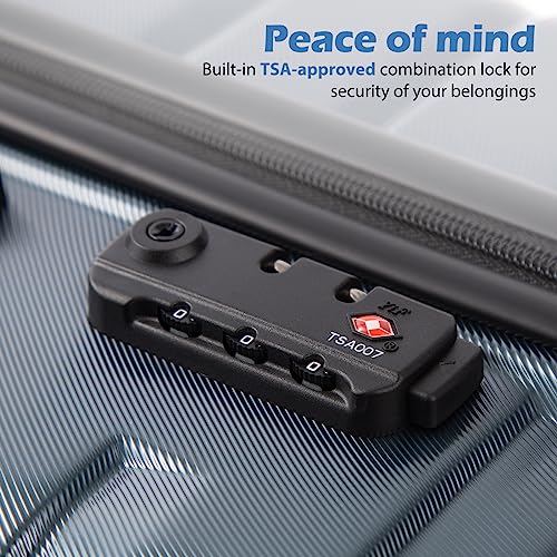 COOLIFE 3-Piece Expandable Suitcase Set with TSA Lock