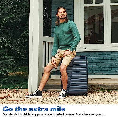 COOLIFE 3-Piece Expandable Suitcase Set with TSA Lock