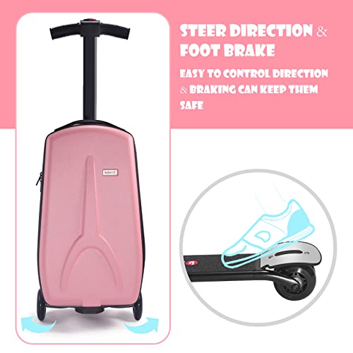 iubest Kids Scooter Suitcase Combo, Pink