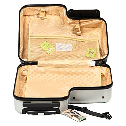 Lil Flyer 20" Kids Ride-On Suitcase (Green Motorcycle)