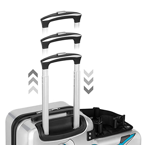 Lil Flyer 20" Kids Ride-On Suitcase (Green Motorcycle)