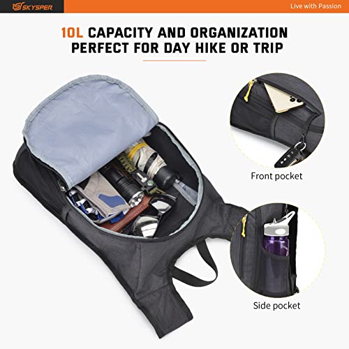 SKYSPER 10L Daypack: Lightweight Hiking Backpack for Travel
