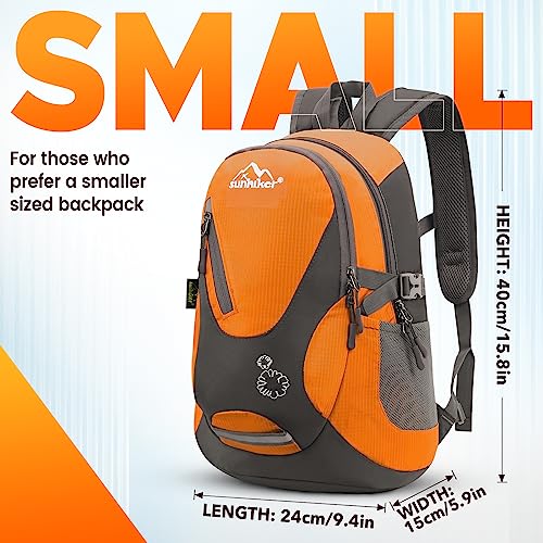 sunhiker Water Resistant Hiking Backpack - Lightweight Daypack