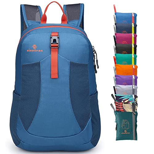Lightweight Packable Backpack for Travel, Camping - Blue
