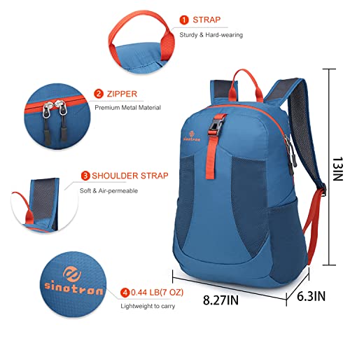 Lightweight Packable Backpack for Travel, Camping - Blue