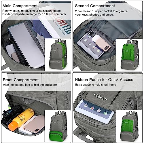 G4Free Waterproof Hiking Backpack for Travel, 40L