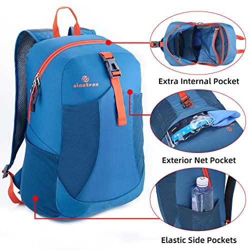 Lightweight Packable Backpack for Travel, Camping - Blue