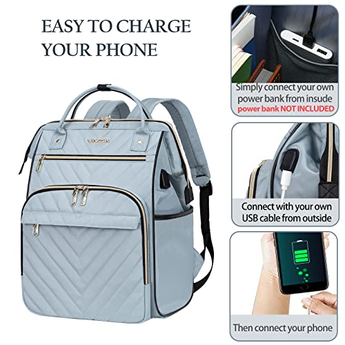 VANKEAN Waterproof Laptop Backpack with USB Port & RFID