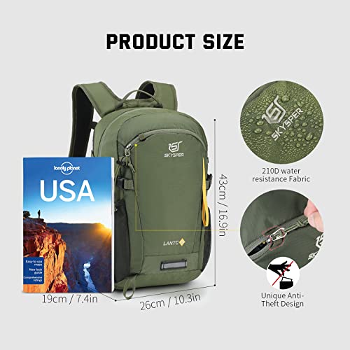 SKYSPER 20L Lightweight Hiking Backpack - Green