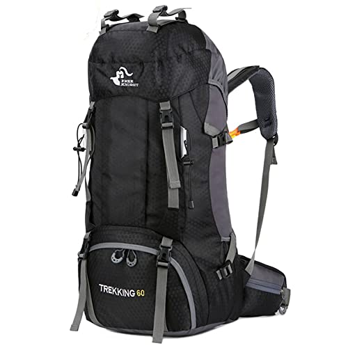 60L Waterproof Hiking Camping Backpack with Rain Cover