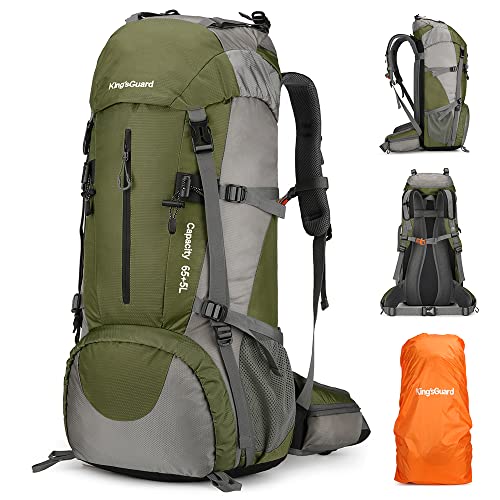 King'sGuard 70L Hiking Backpack - Army Green