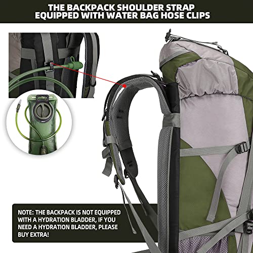 King'sGuard 70L Hiking Backpack - Army Green