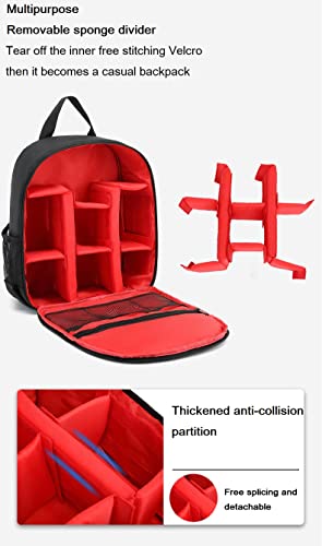 Purple Waterproof Camera Sling Backpack for Travelers