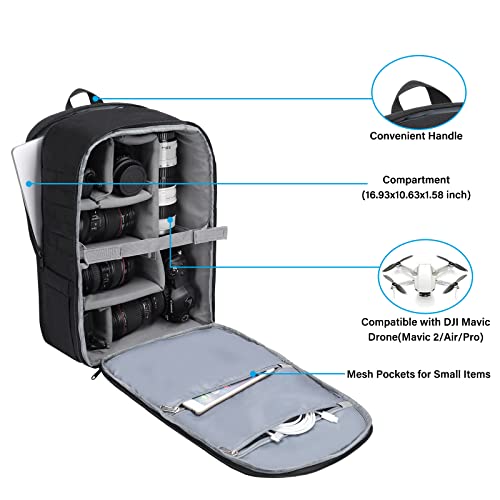 MOSISO Tactical Camera Backpack for Canon/Nikon/Sony (8 words)