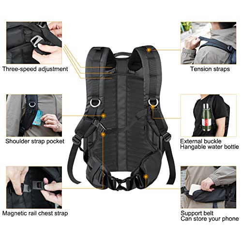 Besnfoto Waterproof Camera Backpack with Laptop Compartment