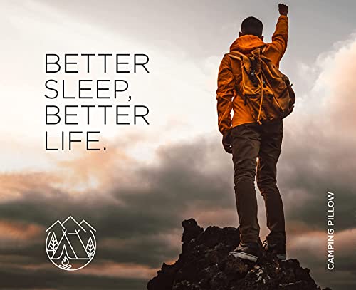 Compact Memory Foam Travel Pillow - Medium Firmness, Contoured Support