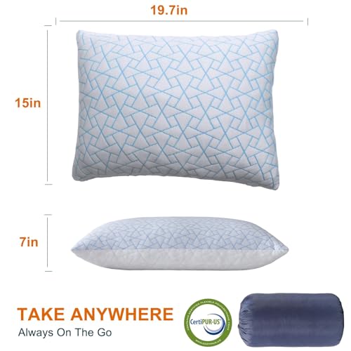 Tuphen Memory Foam Travel Pillow - Cooling & Compact