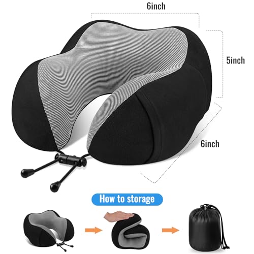 CloudBliss Travel Pillow - Premium Memory Foam Neck Pillow