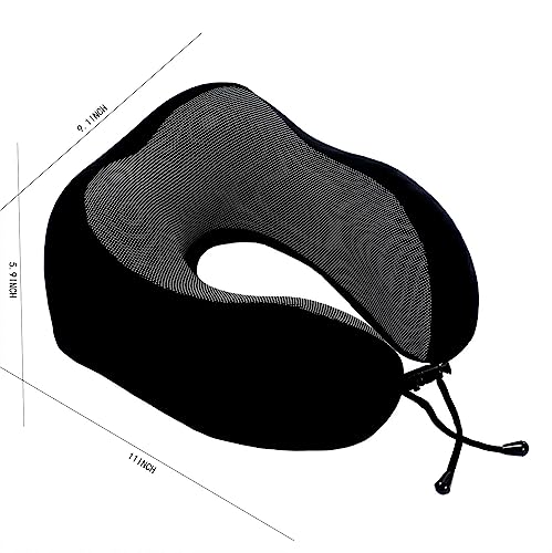 Makimoo Memory Foam Travel Pillow - 360 Degree Support