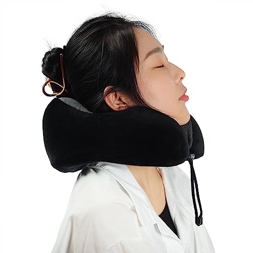Makimoo Memory Foam Travel Pillow - 360 Degree Support