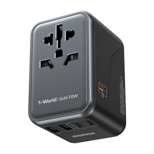 MOMAX Universal Travel Adapter: Worldwide Power for Devices