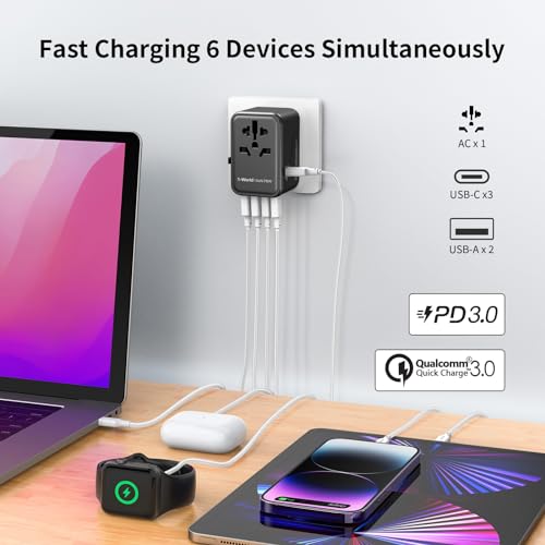 MOMAX Universal Travel Adapter: Worldwide Power for Devices