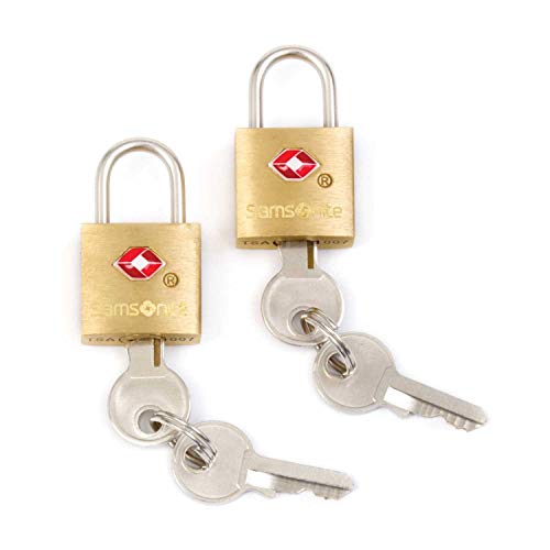 Samsonite TSA 2-Pack Brass Key Locks