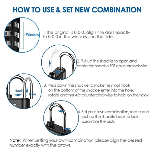 TSA Approved Travel Luggage Locks, 2-Pack, Keyless