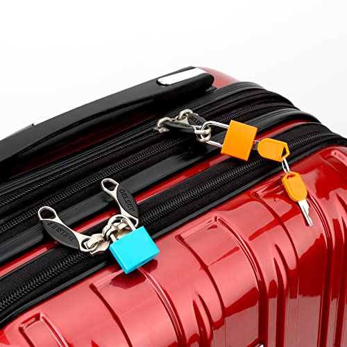 Multicolor Mini Keyed Padlock Set for Suitcase and Bag