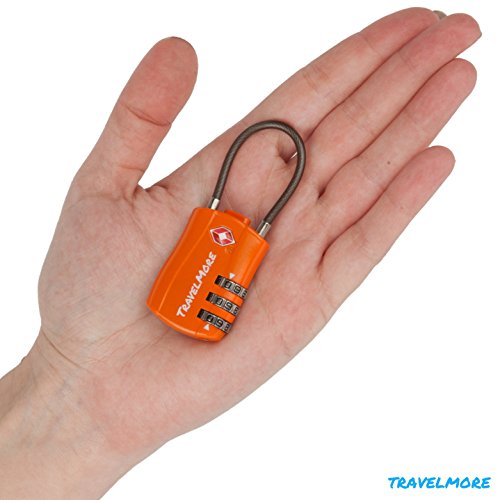 TSA Approved Luggage Locks for Suitcases - Orange