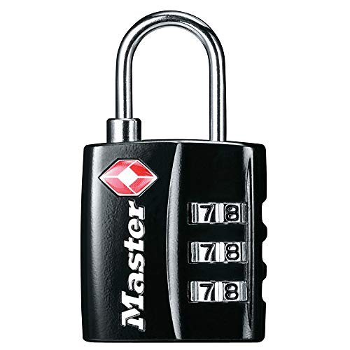 Master Lock TSA-Approved Luggage Lock, Black