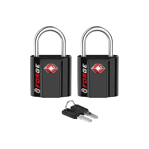 TSA Approved 2-Pack Black Travel Luggage Lock