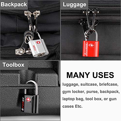 TSA Approved 2-Pack Black Travel Luggage Lock