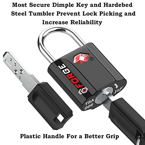 TSA Approved 2-Pack Black Travel Luggage Lock