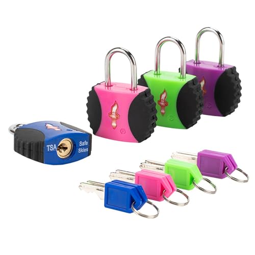 DUALCROWN TSA Approved Luggage Lock, 4 Pack
